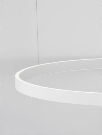 NOVA LUCE závěsné svítidlo ELOWEN bílý hliník a silikon LED 100W 3000K stmívatelné 9345667