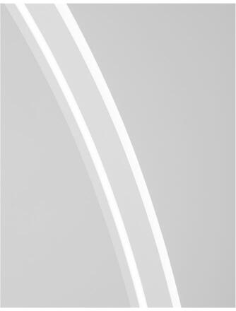 NOVA LUCE stojací lampa BRETON bílý hliník a akryl LED 40W 230V 3000K IP20 stmívatelné 9348074