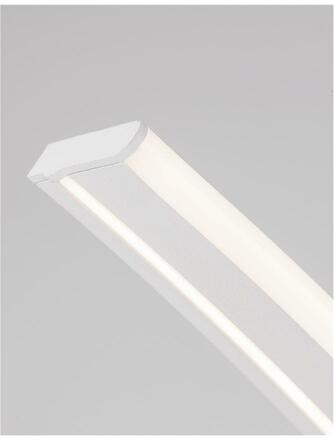 NOVA LUCE stojací lampa BRETON bílý hliník a akryl LED 40W 230V 3000K IP20 stmívatelné 9348074