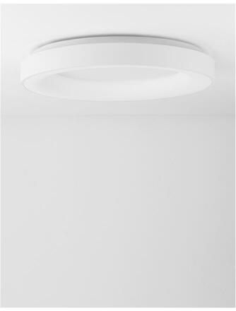NOVA LUCE stropní svítidlo RANDO THIN bílý hliník a akryl LED 50W 230V 4000K IP20 stmívatelné 9353850