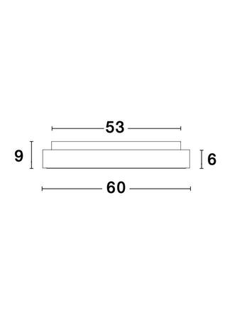 NOVA LUCE stropní svítidlo RANDO THIN kartáčovaný zlatý hliník a akryl LED 50W 230V 3000K IP20 stmívatelné 9353854