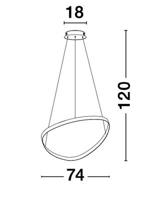 NOVA LUCE závěsné svítidlo ARIES bílý hliník a akryl LED 32W 230V 3000K IP20 stmívatelné 9357062