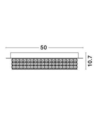 NOVA LUCE stropní svítidlo ZEFFARI plátkovaný zlatý hliník a K9 křišťál LED 40W 230V 4000K IP20 9361083