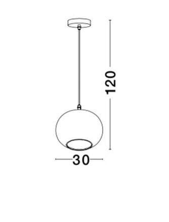 NOVA LUCE závěsné svítidlo JADE kouřové foukané sklo a nikl satén kov E27 1x12W IP20 bez žárovky 9361723