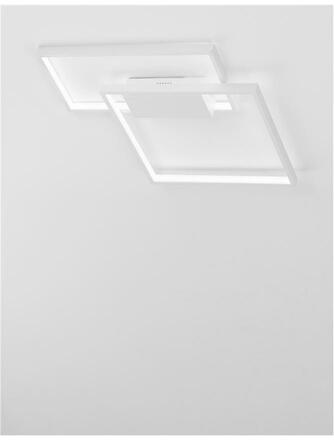 NOVA LUCE stropní svítidlo PORTO bílá ocel hliník a akryl LED 30W 230V 3000K IP20 stmívatelné 9364034