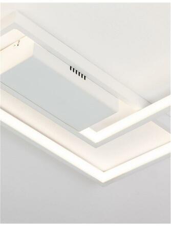 NOVA LUCE stropní svítidlo PORTO bílá ocel hliník a akryl LED 30W 230V 3000K IP20 stmívatelné 9364034