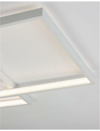 NOVA LUCE stropní svítidlo PORTO bílá ocel hliník a akryl LED 30W 230V 3000K IP20 stmívatelné 9364034