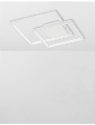 NOVA LUCE stropní svítidlo PORTO bílá ocel hliník a akryl LED 30W 230V 3000K IP20 stmívatelné 9364036