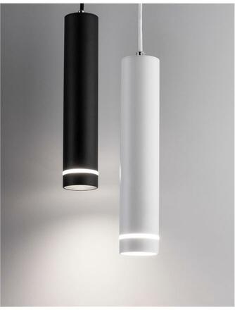 Nova Luce Svítidlo Esca s dekorativním kroužkem a bočním svícením - max. 10 W, GU10, černá NV 9387003