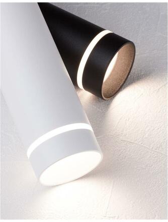 Nova Luce Svítidlo Esca s dekorativním kroužkem a bočním svícením - max. 10 W, GU10, bílá NV 9387004