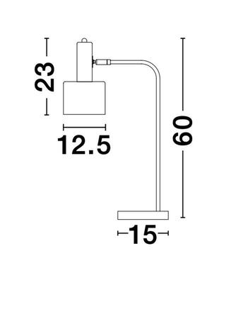 NOVA LUCE stolní lampa PAZ zlatý kov bílé kovové stínidlo bílá základna E27 1x12W 230V IP20 bez žárovky 9426651