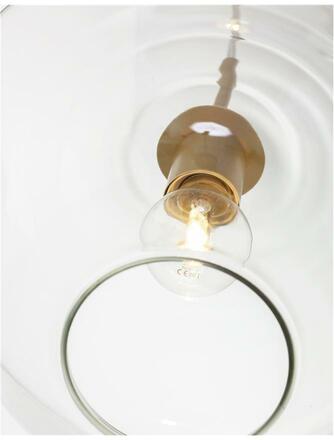 NOVA LUCE závěsné svítidlo PRISMA čiré sklo zlatý kov E27 1x12W 230V IP20 bez žárovky 9426733
