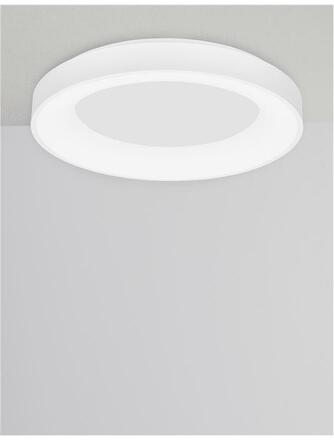 NOVA LUCE stropní svítidlo RANDO SMART bílý hliník a akryl LED 50W 230V 3000K - 4000K IP20 Tuya stmívatelné 9453041