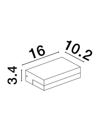 NOVA LUCE venkovní nástěnné svítidlo PURE antracitový hliník a matný akryl LED 6W 3000K 220-240V 103st. IP65 9492560