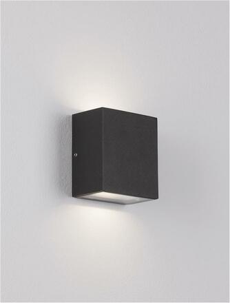 NOVA LUCE venkovní nástěnné svítidlo PARRIS antracitový hliník a čiré sklo LED 10.4W 3000K 220-240V 266st. IP65 světlo nahoru a dolů 9492650