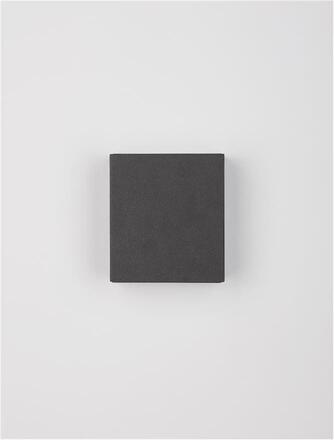 NOVA LUCE venkovní nástěnné svítidlo PARRIS antracitový hliník a čiré sklo LED 10.4W 3000K 220-240V 266st. IP65 světlo nahoru a dolů 9492650