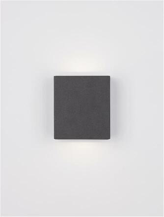 NOVA LUCE venkovní nástěnné svítidlo PARRIS antracitový hliník a čiré sklo LED 10.4W 3000K 220-240V 266st. IP65 světlo nahoru a dolů 9492650