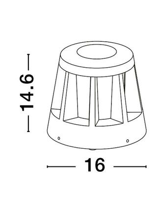 NOVA LUCE venkovní sloupkové svítidlo STARK antracitový hliník a matný akryl LED 8.2W 3000K 220-240V 168st. IP65 9492660