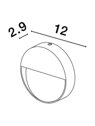 NOVA LUCE venkovní nástěnné svítidlo ARNE antracitový hliník a čirý akryl LED 1.5W 3000K 220-240V 50st. IP54 9492680