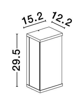 NOVA LUCE venkovní nástěnné svítidlo REGINA antracitový hliník a čiré sklo E27 1x12W 220-240V bez žárovky IP65 9492710