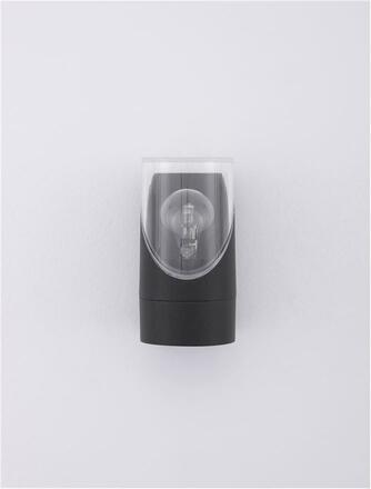 NOVA LUCE venkovní nástěnné svítidlo SELENA antracitový hliník a čirý akryl E27 1x12W 220-240V bez žárovky IP65 9492720
