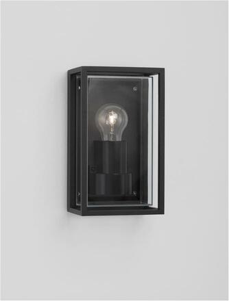 NOVA LUCE venkovní nástěnné svítidlo REGINA antracitový hliník čirý a matný akryl E27 1x12W 220-240V bez žárovky IP65 9492760