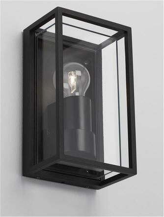 NOVA LUCE venkovní nástěnné svítidlo REGINA antracitový hliník čirý a matný akryl E27 1x12W 220-240V bez žárovky IP65 9492760