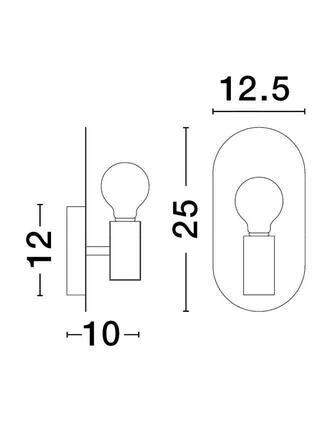 NOVA LUCE nástěnné svítidlo ROYAL zlatý kov E27 1x12W 230V IP20 bez žárovky 9501244