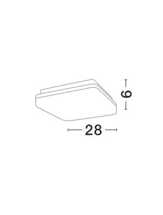 Nova Luce Venkovní hranaté stropní svítidlo TOMMY NV 9521002