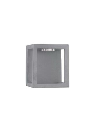 NOVA LUCE venkovní nástěnné svítidlo BEV šedý beton skleněný difuzor LED 5W 3000K 120-230V IP65 9540214