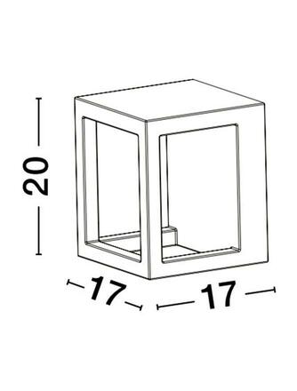NOVA LUCE venkovní nástěnné svítidlo BEV šedý beton skleněný difuzor LED 5W 3000K 120-230V IP65 9540214