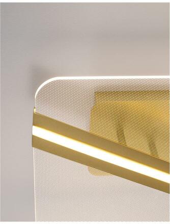 NOVA LUCE stropní svítidlo JERTUNA zlatý hliník a akryl LED 21W 230V 3000K IP20 9545221