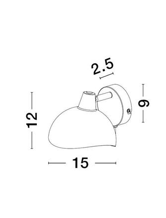 NOVA LUCE nástěnné svítidlo GEETI matná černá a zlatý kov E14 1x5W 230V IP20 bez žárovky 9555806