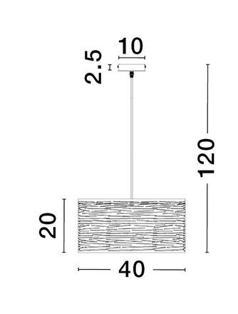 NOVA LUCE závěsné svítidlo ZANE černý kov zvenku zlatý kov uvnitř E27 2x12W 230V IP20 bez žárovky 9555812