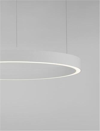 NOVA LUCE závěsné svítidlo STING LED hliník a akryl bílá Epistar SMD2835 50W 3000K Eaglerise TRIAC driver D80 H200 120st. IP20 stmívatelné 9558603