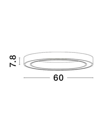 NOVA LUCE stropní svítidlo STING LED stropní svítidlo hliník a akryl bronz Epistar SMD2835 40W 3000K Eaglerise TRIAC driver D60 H7.8 120st. IP20 stmívatelné 9558620