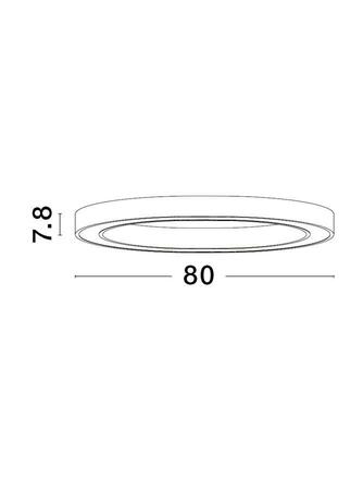 NOVA LUCE stropní svítidlo STING LED stropní svítidlo hliník a akryl černá Epistar SMD2835 50W 3000K Eaglerise TRIAC driver D90 H7.8 120st. IP20 stmívatelné 9558640