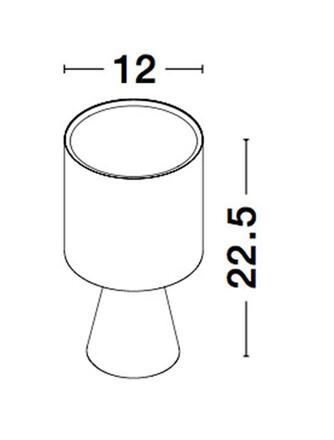 NOVA LUCE stolní lampa ZERO šedý beton a černé stínidlo E14 1x5W 230V IP20 bez žárovky 9577161