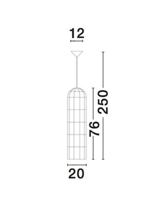 NOVA LUCE závěsné svítidlo MIA závěsné svítidlo, železo a ratan, přírodní barva E27 1x12W IP20 bez žárovky 9585081