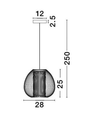 NOVA LUCE závěsné svítidlo DESIRE bílý hliník E27 1x12W 230V IP20 bez žárovky 9586152