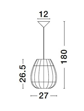 NOVA LUCE závěsné svítidlo MARLO přírodní ratan černý kabel E27 1x12W 230V IP20 bez žárovky 9586500