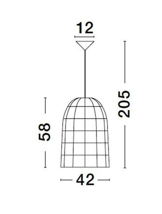 NOVA LUCE závěsné svítidlo GRIFFIN sušený vodní hyacint černý kabel E27 1x12W 230V IP20 bez žárovky 9586506