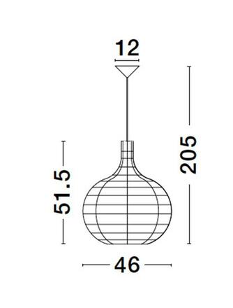 NOVA LUCE závěsné svítidlo GRIFFIN sušený vodní hyacint černý kabel E27 1x12W 230V IP20 bez žárovky 9586508