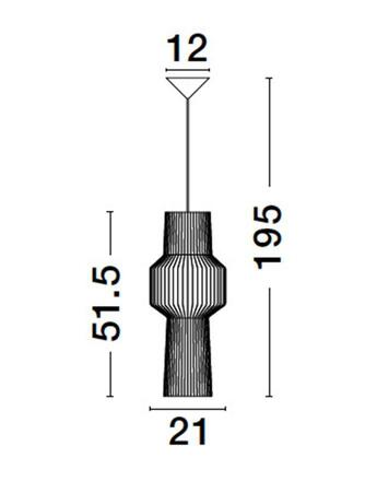 NOVA LUCE závěsné svítidlo BREDO černý hliník černý kabel E27 1x12W 230V IP20 bez žárovky 9586511