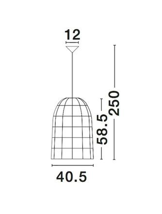 NOVA LUCE závěsné svítidlo AURORA přírodní bambus černý kabel E27 1x12W bez žárovky 9586681