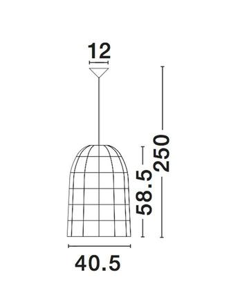 NOVA LUCE závěsné svítidlo AURORA bílý bambus bílý kabel E27 1x12W IP20 bez žárovky 9586682