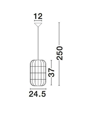 NOVA LUCE závěsné svítidlo AURORA přírodní ratan černý kabel E27 1x12W IP20 bez žárovky 9587161