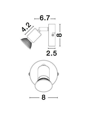 NOVA LUCE bodové svítidlo LUP saténový zlatý kov GU10 1x5W 230V IP20 bez žárovky 960001