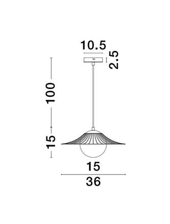 NOVA LUCE závěsné svítidlo FLY matný černý kov E27 1x12W 230V IP20 bez žárovky 9620126