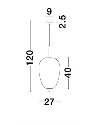 NOVA LUCE závěsné svítidlo LATO opálové sklo antický mosazný kov černý kabel E27 1x12W 230V IP20 bez žárovky 9624063